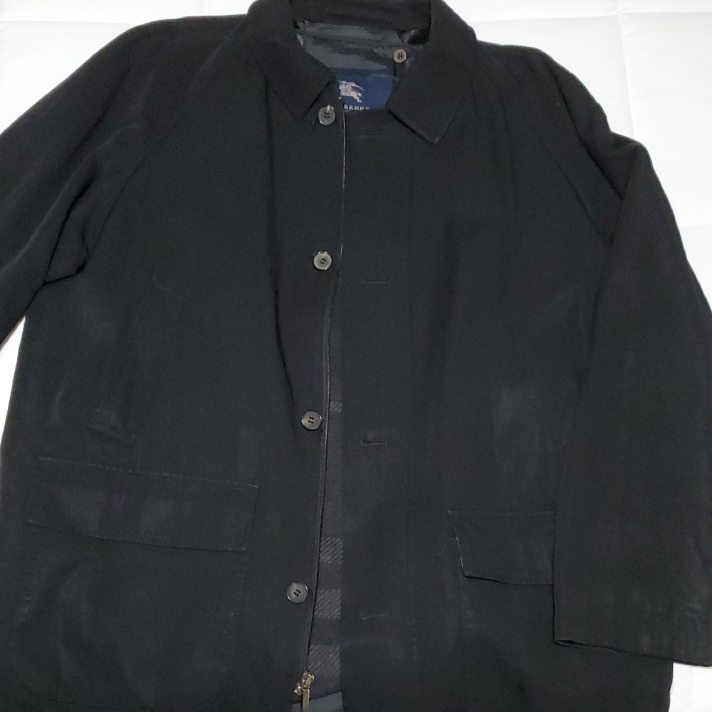 Burberry Men's Black Trench Coat